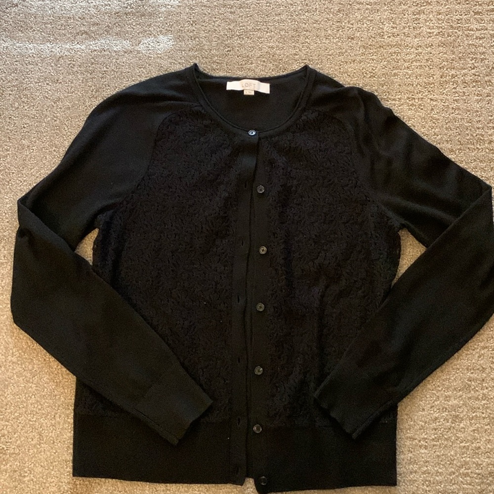Loft black cardigan